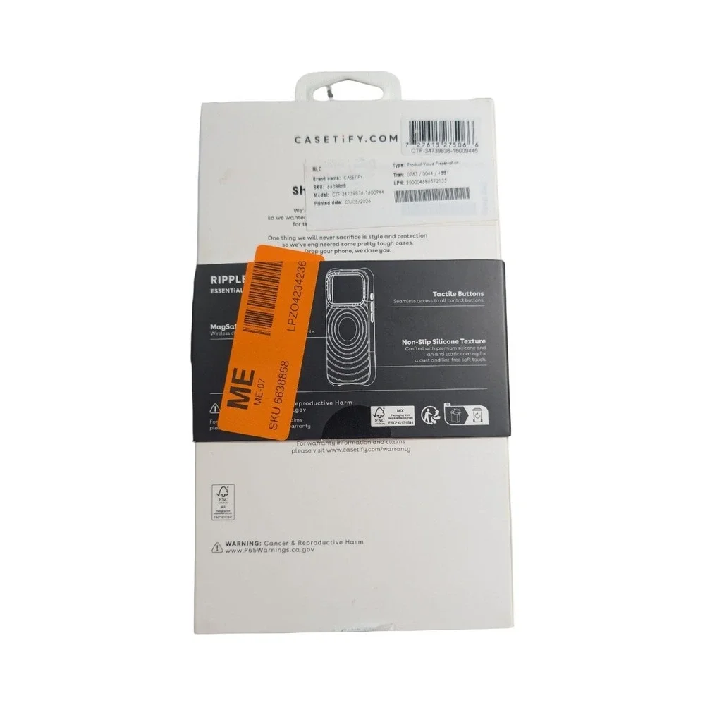 Cc7-O CASETiFY Ripple Case For Apple iPhone 17‎ pro - Black